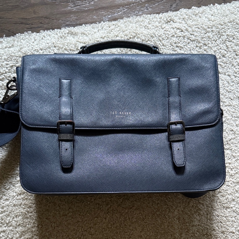 Ted Baker blue and gray Men's Messenger Bag